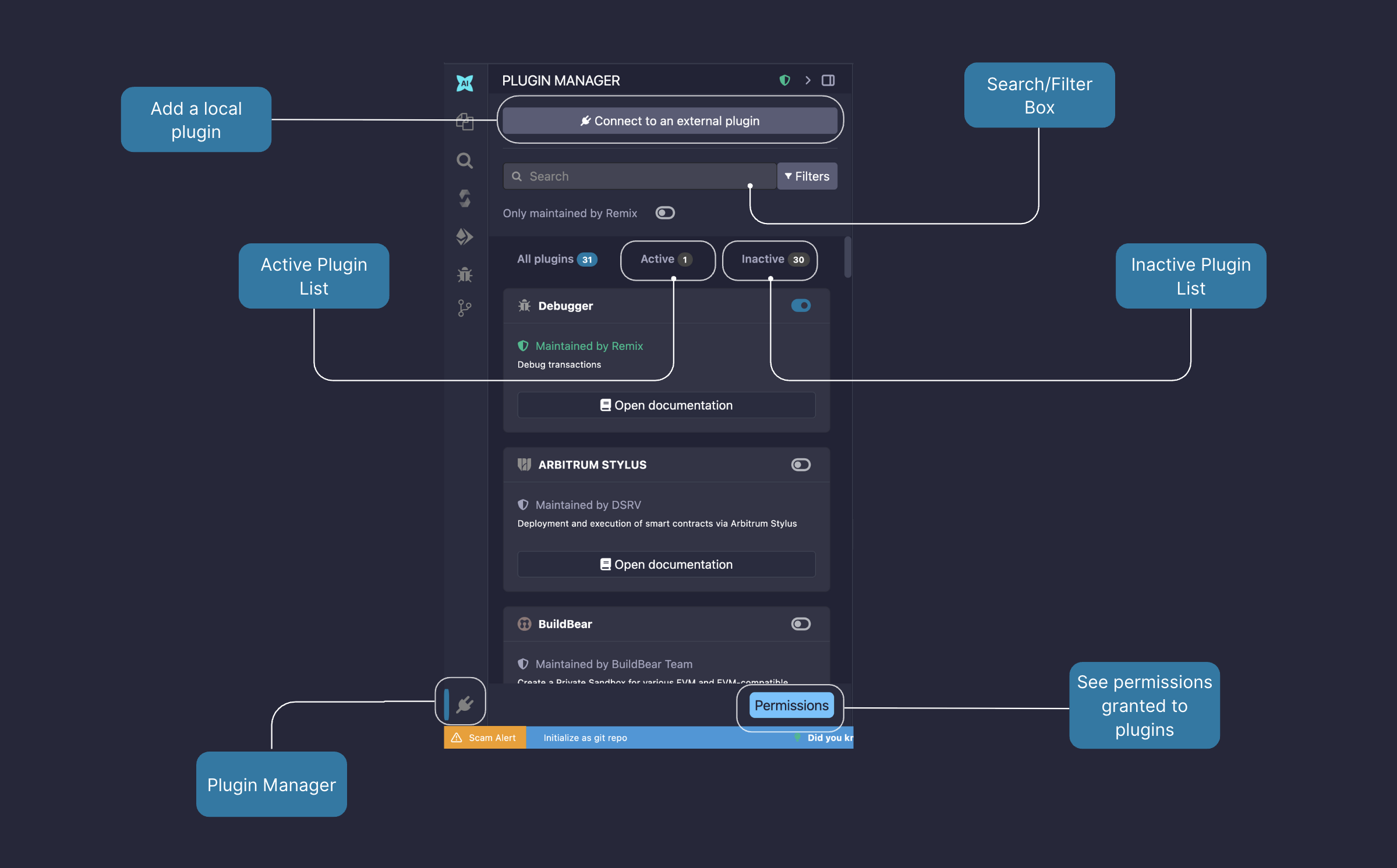 Remix Plugin Manager page.
